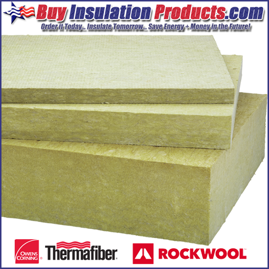 2" Rigid Mineral Wool Fiber Insulation Board 24 x 48