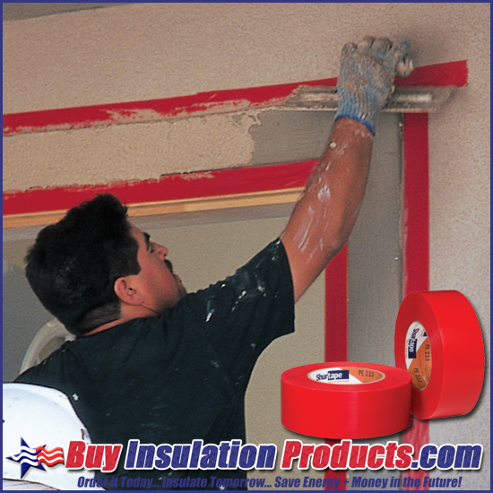 Red Stucco Duct Tape Polyethylene Sealing Tape