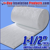 Unifrax Durablanket S Ceramic Fiber Blanket is both a thermal insulation and fire-rated material for high-temp applications.