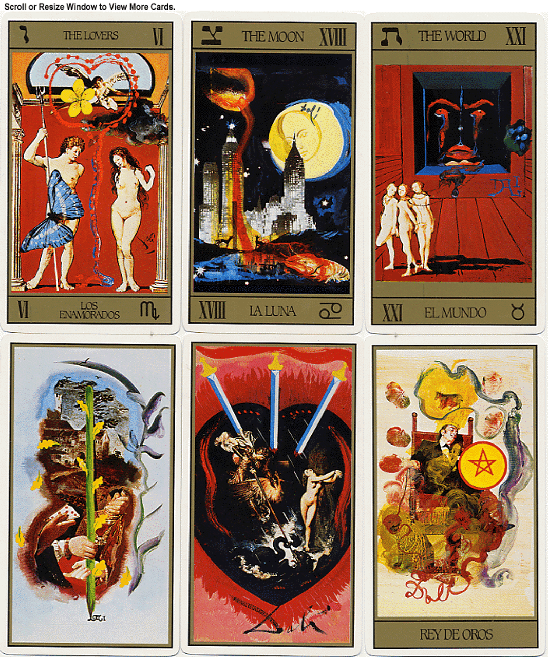 Tarot Universal Dali The Tarot Garden