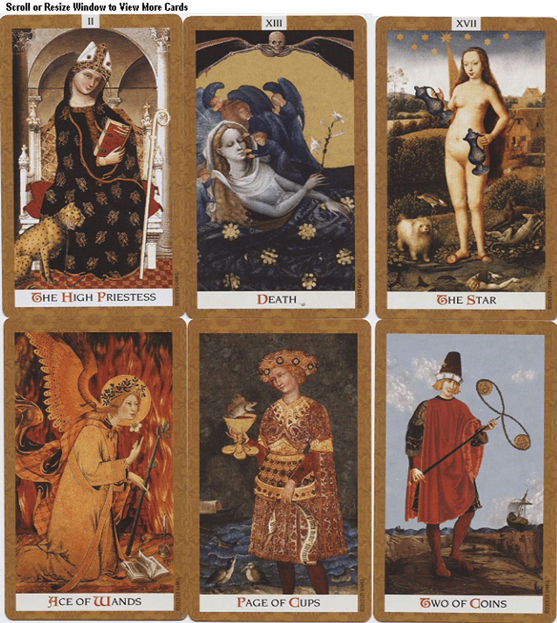 The Golden Tarot - Garden