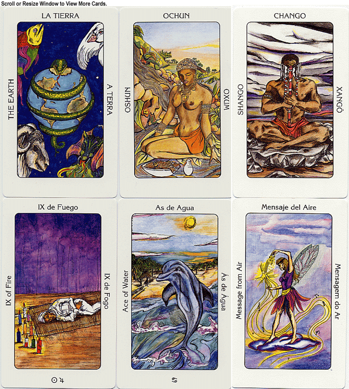 The Tarot of the Orishas The Tarot Garden