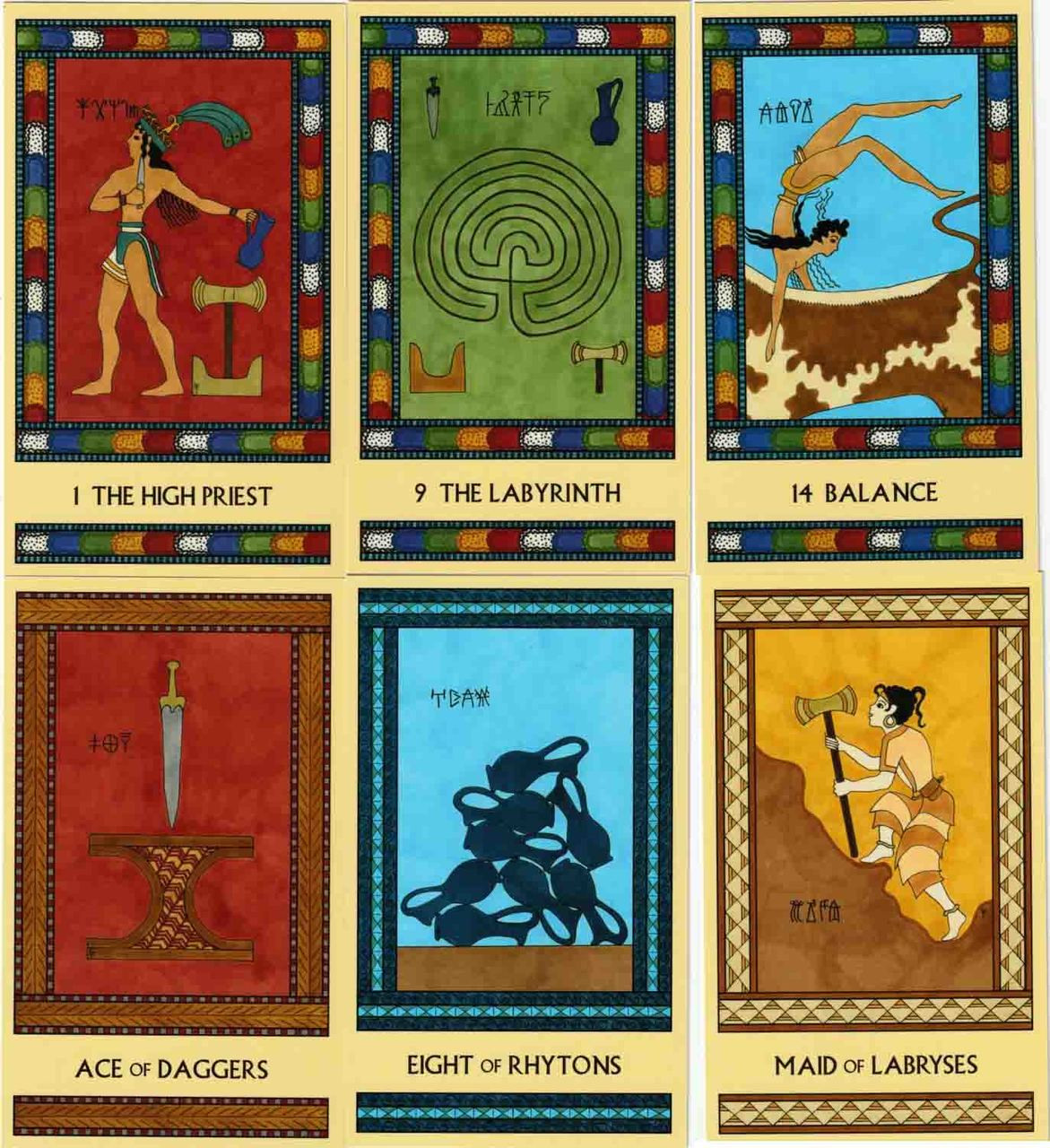 Mino⭐︎taro illustrations The Minoan Tarot - The Tarot Garden