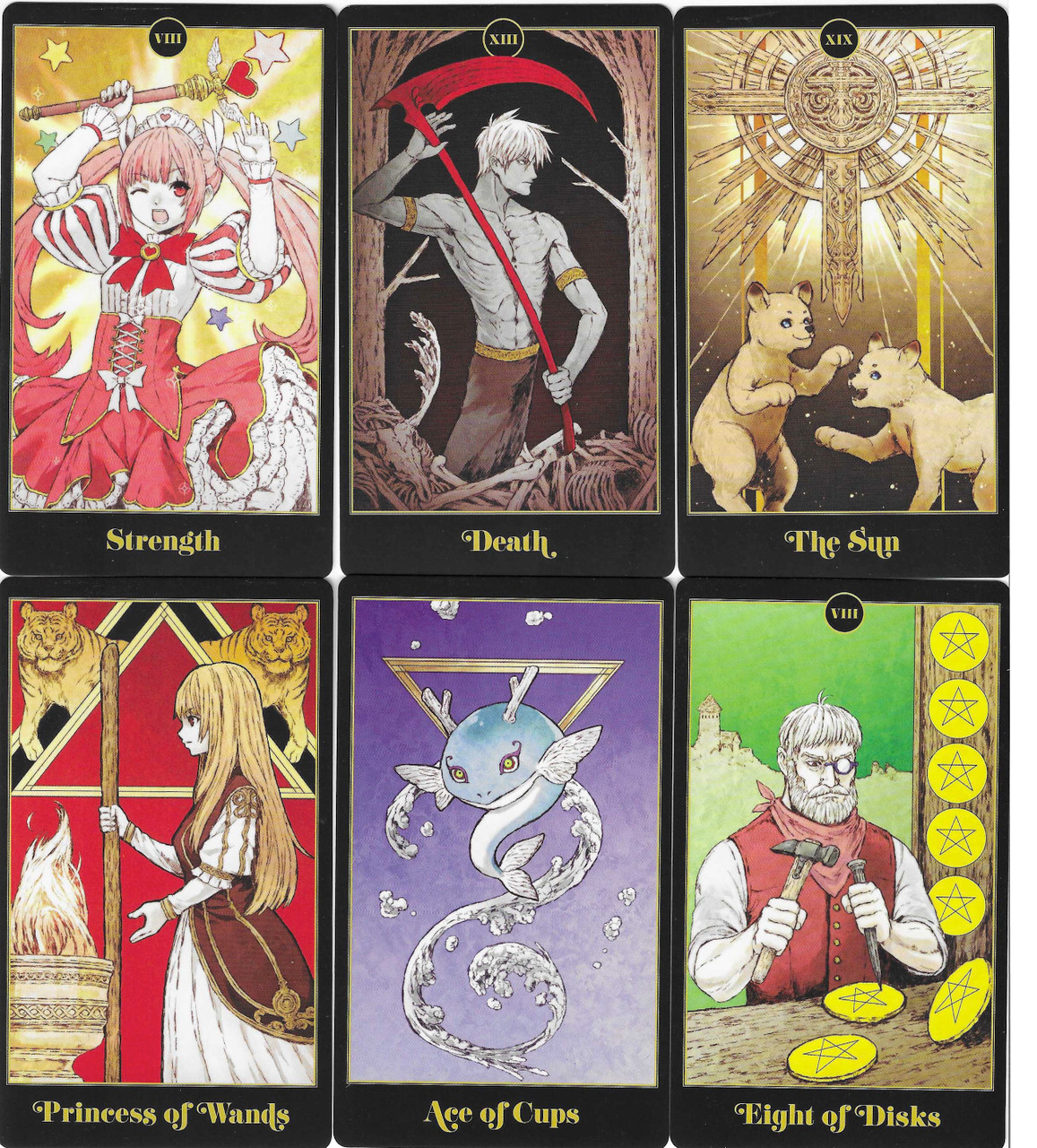 Buy Anime Tarot Deck and Guidebook by Natasha Yglesias With Free Delivery   worderycom