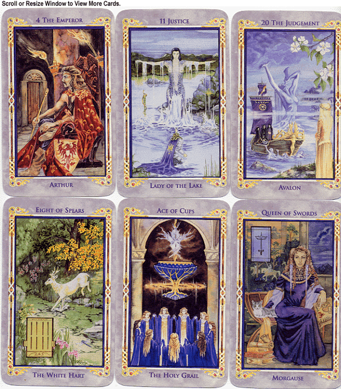 Legend The Arthurian Tarot The Tarot Garden