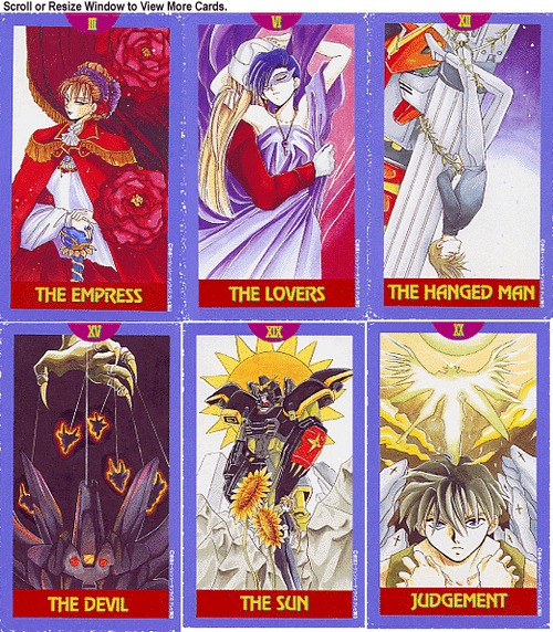 Gundam W Tarot Cards