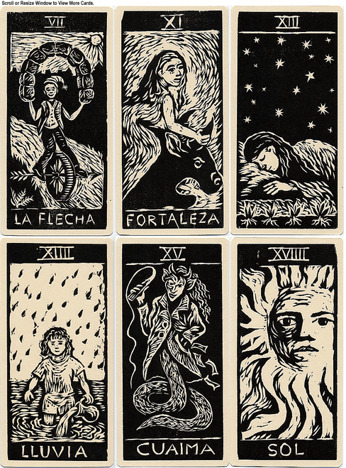 Los 22 Arcanos del Tarot Xilografias de Gloria Calderon