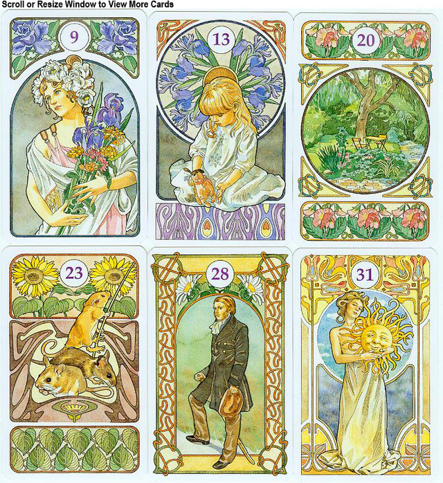 Art Nouveau Tarot The Tarot Garden