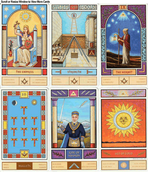 masonic tarot deck タロット Masonic Tarot - The Tarot Garden
