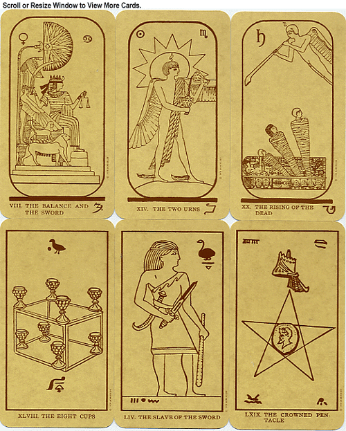 The Egyptian Tarot Deck The Tarot Garden
