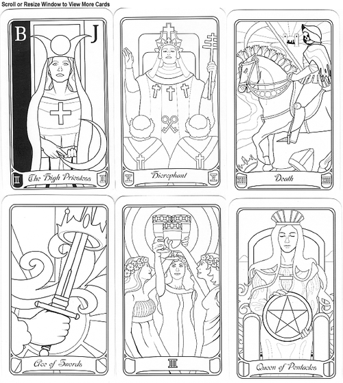 Color Your Own Tarot The Tarot Garden