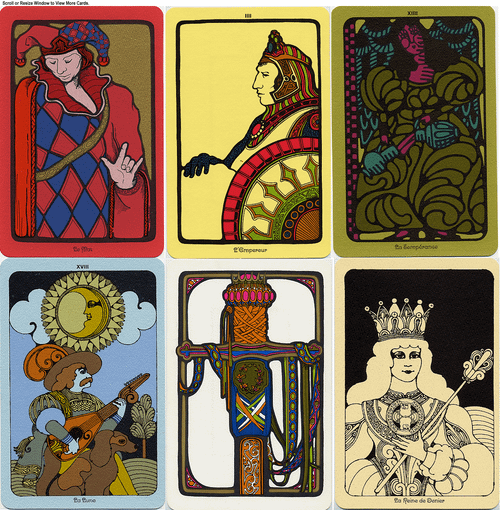 ハンガリー 四季 タロット playing カード トランプ チェコ 1971年 Linweave Tarot - The Tarot Garden