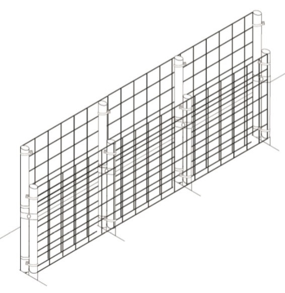Fence Kit 5 Extend Up to 100 Inches (Chain Link) by Critterfence