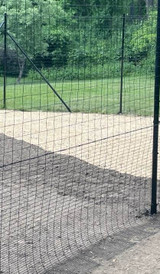 Graduated Black Welded Wire Fence