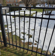 3x150 Steel Web on Aluminum Fence