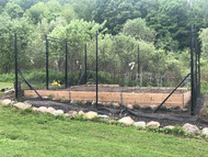 Garden Fence On Slope