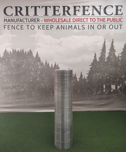 Critterfence® 3 x 50 Stainless Steel Metal Fence (16GA – Welded Wire – .5 x .5 Inch)