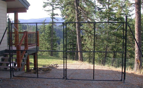 PP 6FT Tall x 14FT Wide Dual Leaf Driveway Gate