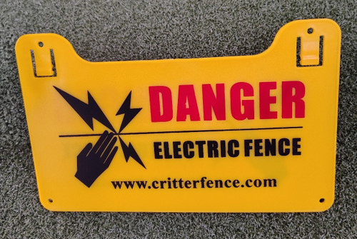 Electric Fence Warning Sign