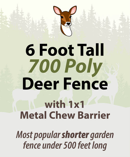 6ft 700 Poly Fence + 3ft Metal Bottom (100ft Kit)