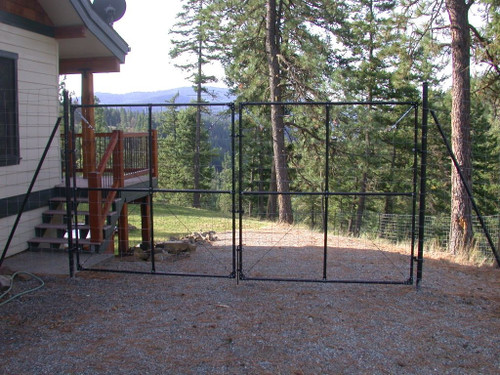 No-Climb 7.5ft or 8ft Tall Dual Leaf Double Driveway Gate