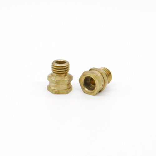 GET'M HEX Headed Fuel Jet, 1/4 in.-32 thread, Brass, Hole Size .060, 10 pack