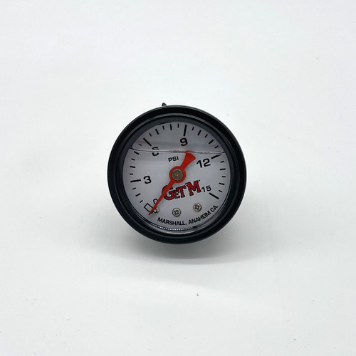 GET'M liquid filled fuel pressure gauge