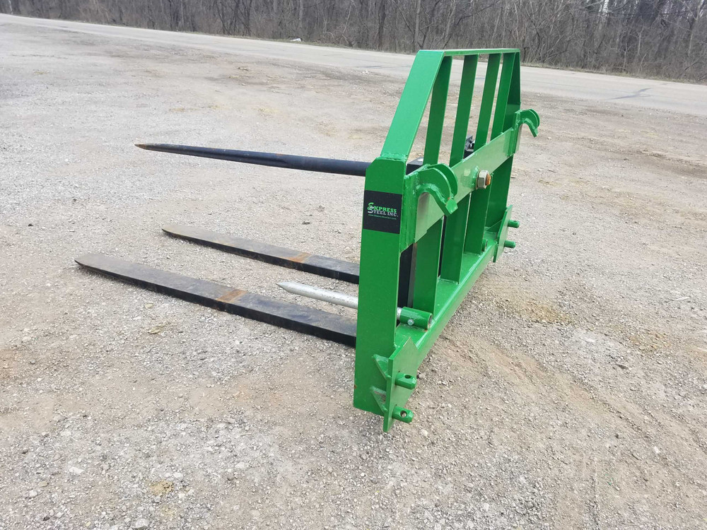 Buy John Deere Combo - Hay Bale Spear and Pallet Forks | Heavy-Duty ... - Hay Pallet File Bar Top Mount