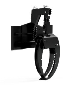 Express Steel hydraulic Log Grapple for a skid steer.