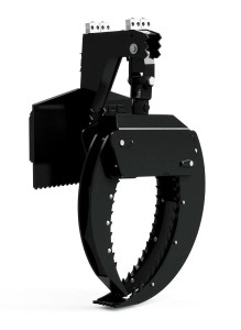 ES Attachments Toro Dingo Log Grapple with manual (not hydraulic) rotation.