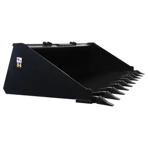 New Express Steel Tomahawk 84" Heavy Duty Low Profile Smooth Bucket with Teeth New Express Steel Tomahawk 84" Heavy Duty Low Profile Smooth Bucket with Teeth