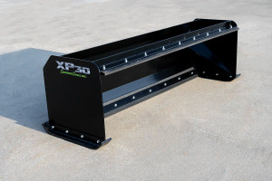 An Express Steel 8' XP30 Pullback Snow Pusher. An Express Steel 8' XP30 Pullback Snow Pusher.