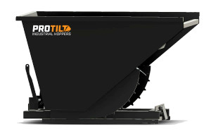 PROTILT 1.5 yard self dumping hopper with steel frame and quick dump design