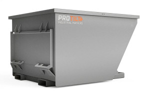 PROTILT 1.5 yard heavy duty quick attach hopper with reinforced steel frame