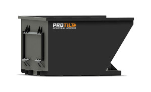 PROTILT 2 yard quick attach hopper with skid steer hookup