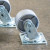 4 inch steel caster wheels.
