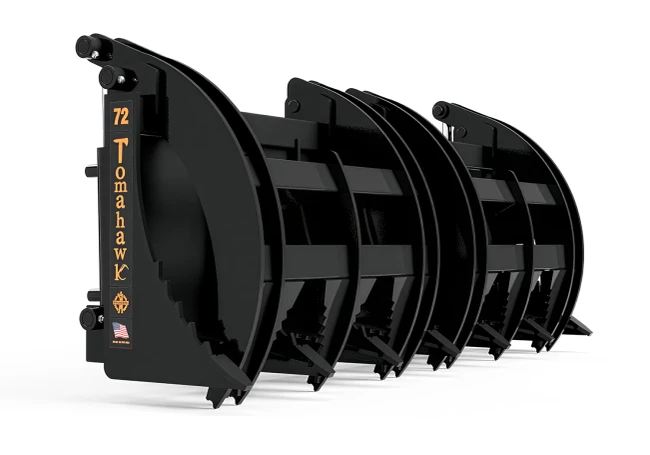 The Tomahawk Attachments 72" Heavy Duty Vertical Grapple.