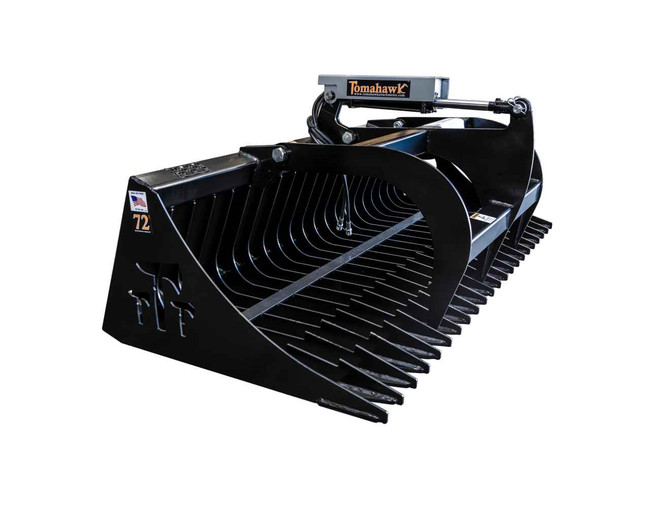 New Express Steel Tomahawk 72" One-Cylinder Rock Bucket Grapple