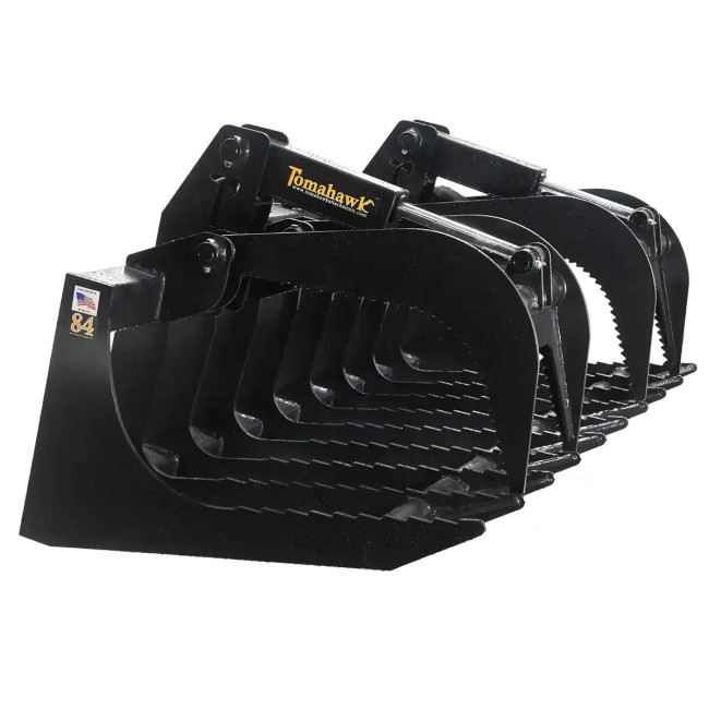 New Express Steel Tomahawk 84" Severe Duty Two-Cylinder Brush Grapple