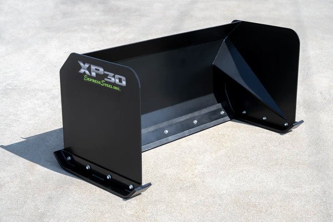 ES Attachments 8 foot XP30 skid steer snow pusher attachment for efficient snow removal ES Attachments 8 foot XP30 skid steer snow pusher attachment for efficient snow removal