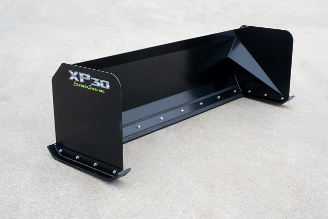 ES Attachments 8 foot XP30 skid steer snow pusher attachment for efficient snow removal