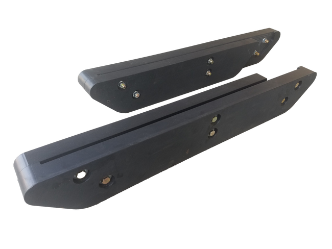 New Express Steel Poly Replacement XP36 Snow Pusher Shoes (1 Set)