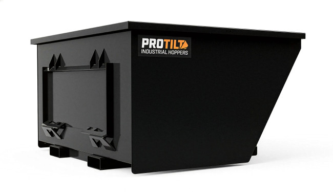 PROTILT 2 yard quick attach hopper with skid steer hookup