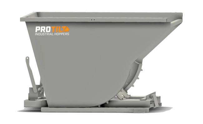 PROTILT 1 yard heavy duty self dumping hopper with reinforced steel and forklift pockets