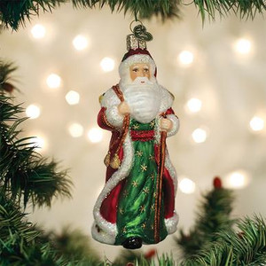 Old World Father Christmas With Bells