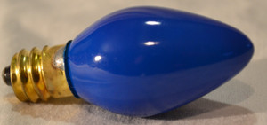 C7 Ceramic Blue Incandescent Bulbs - 4 Pack