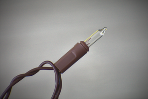 20 Mini Incandescent Clear Lights on Brown Cord - WHD Floral