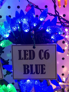 50 LED C6 Blue, Green Cord
