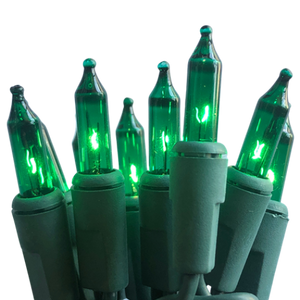 100 Mini Incandescent Green on Green Cord - Allyson's Choice