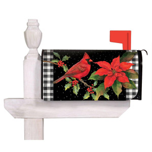 Cardinal & Holly Mailbox Cover